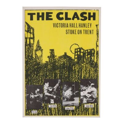 Lot # 457. Victoria Hall Hanley Stoke-on-Trent Concert Flyer, 1980 ### CLASH, THE