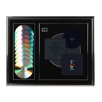Lot # 459. X&Y Nine Million Worldwide Sales Disc Award Presented to Mike Allen ### COLDPLAY