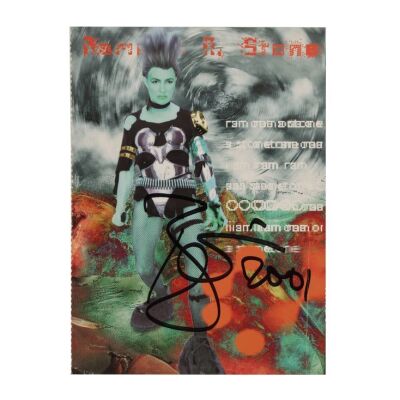 Lot # 471. David Bowie-Autographed Outside Album Flyer ### DAVID BOWIE