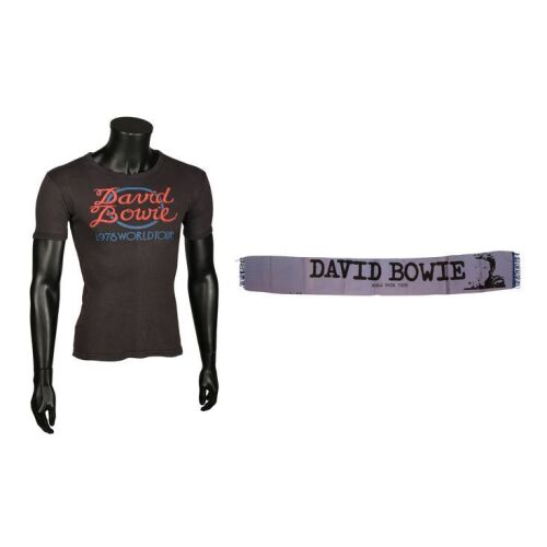 Lot # 473. Original 1978 World Tour T-Shirt And Silk Scarf ### DAVID BOWIE