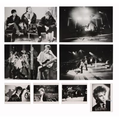 Lot # 482. The Denis O'Regan Collection: Nick Rhodes, Simon Le Bon, Roger Taylor, and John Taylor-Autographed 1984 Prints and Collection of Careless Memories Photobook Pages ### DURAN DURAN