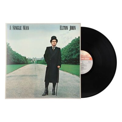 Lot # 491. Elton John-Autographed A Single Man UK Vinyl Album ### ELTON JOHN