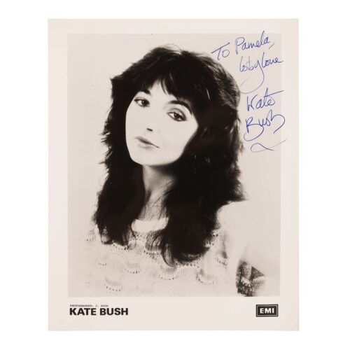 Lot # 533. Kate-Bush Autographed EMI Promotional Photograph ### KATE BUSH