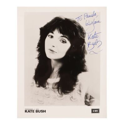 Lot # 533. Kate-Bush Autographed EMI Promotional Photograph ### KATE BUSH