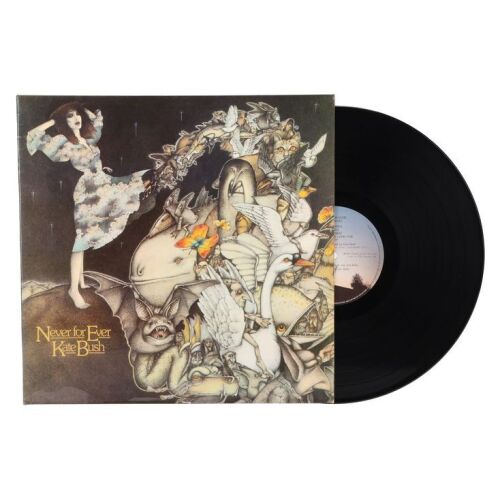 Lot # 535. Kate Bush-Autographed Never for Ever Album LP ### KATE BUSH