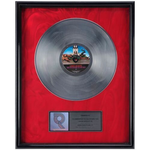 Lot # 559. Are You Gonna Go My Way? Platinum Disc Award Presented to John Lassman ### LENNY KRAVITZ