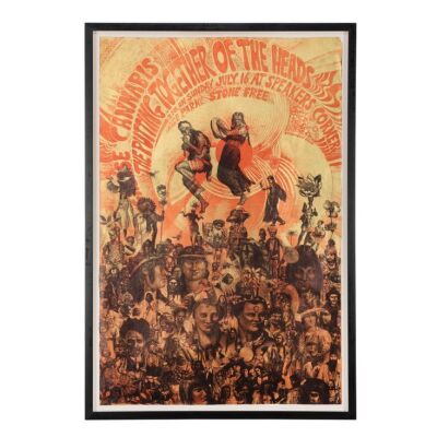 Lot # 569. Paula Webb Stainton&rsquo;s Pink Floyd - Their Mortal Remains Collection: Legalise Cannabis 1967 by Martin Sharp ### MARTIN SHARP