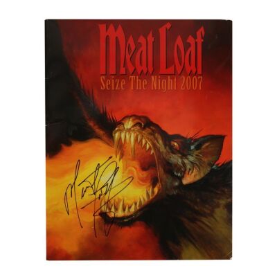 Lot # 571. Meat Loaf-Autographed Seize The Night Tour Programme Cover ### MEAT LOAF