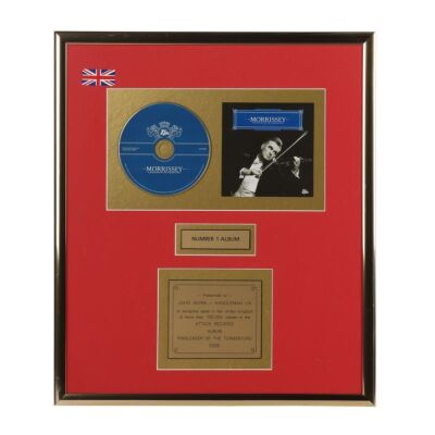 Lot # 577. Ringleader of the Tormentors Gold Disc Award ### MORRISSEY
