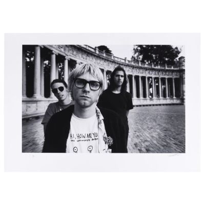 Lot # 590. The Rockarchive Collection: Limited Edition Parque El Retiro Print by Steve Double, Madrid, 1992 ### NIRVANA