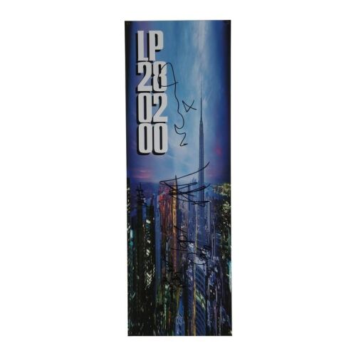 Lot # 610. Noel Gallagher, Liam Gallagher, Alan White, Gem Archer and Andy Bell-Autographed Standing On The Shoulder Of Giants Promotional Poster ### OASIS
