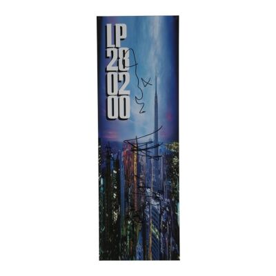 Lot # 610. Noel Gallagher, Liam Gallagher, Alan White, Gem Archer and Andy Bell-Autographed Standing On The Shoulder Of Giants Promotional Poster ### OASIS