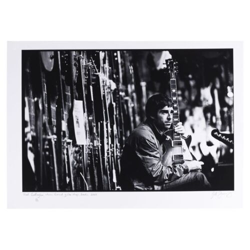 Lot # 619. The Rockarchive Collection: Limited Edition Noel Gallagher Music Ground Guitar Shop Print by Jill Furmanovsky, Leeds, 2001 ### OASIS
