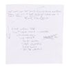 Lot # 620. Noel Gallagher Handwritten Sound Check Setlist and Partial Lyrics ### OASIS