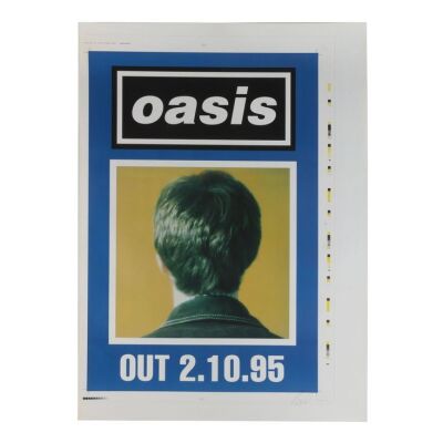 Lot # 628. (What's The Story) Morning Glory? Noel Gallagher Poster Printer's Proof Hand-Signed By Brian Cannon, 1995 ### OASIS