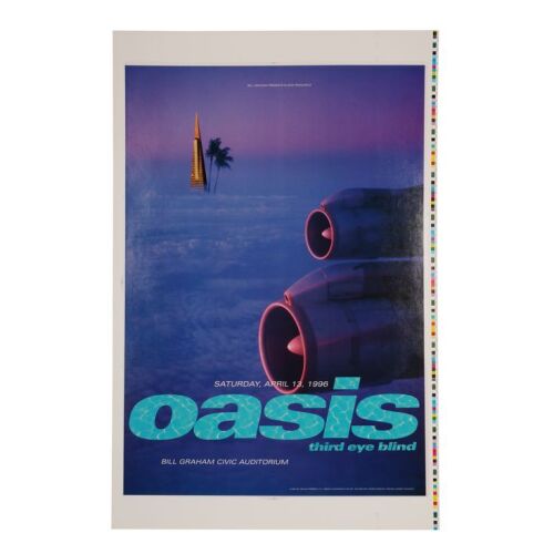 Lot # 641. Bill Graham Civic Auditorium Printer's Proof Concert Poster ### OASIS