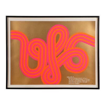 Lot # 666. Paula Webb Stainton&rsquo;s Pink Floyd - Their Mortal Remains Collection: Official 1967 UFO Club Screen Print Poster (2017 Rerelease) ### PINK FLOYD