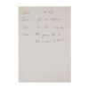 Lot # 699. The Reinhold Mack Collection: Freddie Mercury Handwritten ''Stop All The Fighting'' Working Draft Lyrics ### FREDDIE MERCURY