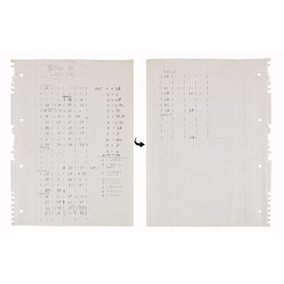 Lot # 702. The Reinhold Mack Collection: Freddie Mercury Handwritten ''I Was Born to Love You'' Chord Progression Sheet ### FREDDIE MERCURY