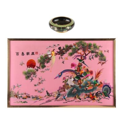Lot # 728. Freddie Mercury Owned Japanese Silk Panel and Bowl ### QUEEN