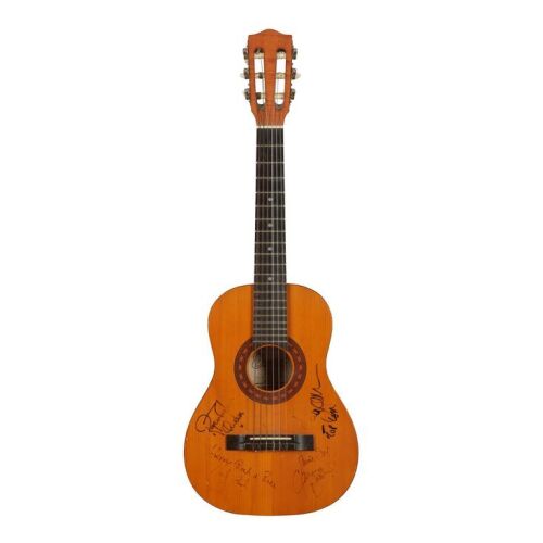 Lot # 733. Roger Taylor and Others Autographed Half-Size Acoustic Encore Guitar ### QUEEN