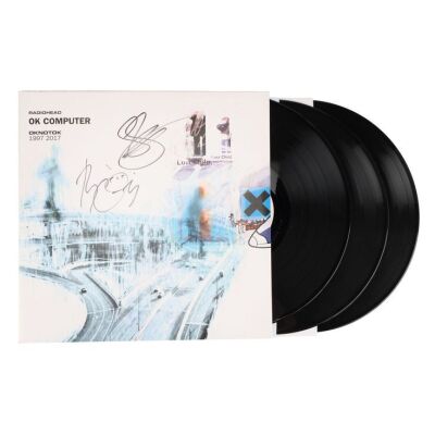 Lot # 734. Tom Yorke, Jonny Greenwood, Colin Greenwood, Philip Selway and Ed O'Brien-Autographed Ok Computer LP ### RADIOHEAD