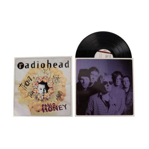 Lot # 739. Thom Yorke, Jonny Greenwood, Colin Greenwood, Philip Selway and Ed O'Brien-Autographed Pablo Honey LP ### RADIOHEAD