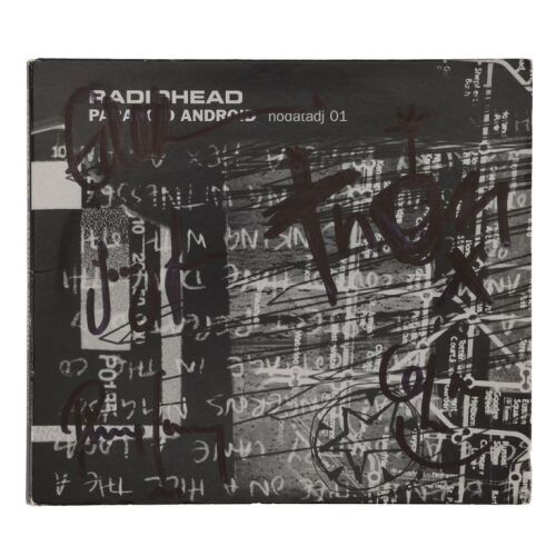 Lot # 741. Thom Yorke, Jonny Greenwood, Colin Greenwood, Philip Selway and Ed O'Brien-Autographed Paranoid Android CD ### RADIOHEAD