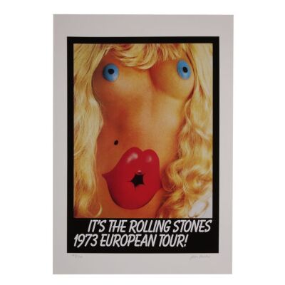 Lot # 754. John Pasche-Signed Limited Edition 1973 European Tour Poster Print ### ROLLING STONES, THE