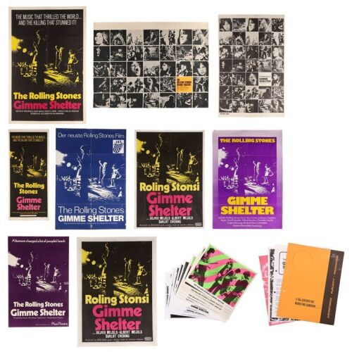 Lot # 759. Gimme Shelter Quad, One-Sheet, Australian Daybill, Yugoslavian, US One Sheet, FOH And Press Pack, German, Plaza Theatre (1970) ### ROLLING STONES, THE