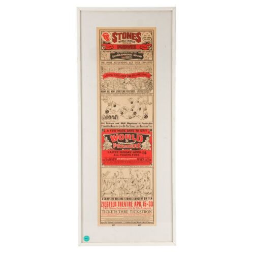 Lot # 760. Planet Hollywood Collection: Framed World Premiere Poster ### LADIES AND GENTLEMEN: THE ROLLING STONES (1973)