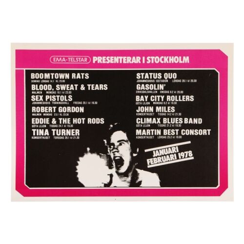 Lot # 764. EMA Telstar Stockholm Handbill ### SEX PISTOLS