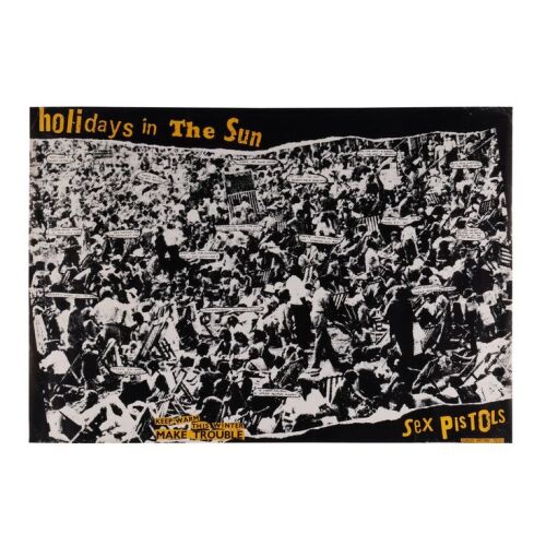 Lot # 765. ''Holidays In The Sun'' Promotional Poster, 1977 ### SEX PISTOLS