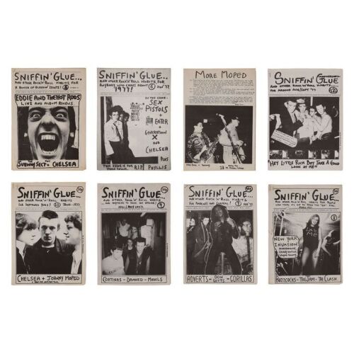 Lot # 769. Collection of Seven "Sniffin' Glue" Punk Magazines ### SNIFFIN' GLUE