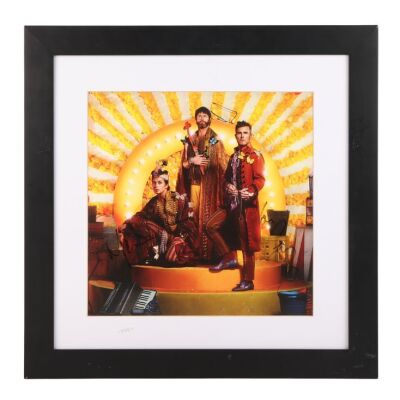 Lot # 786. Gary Barlow, Mark Owen, Howard Donald-Autographed and Framed Wonderland Artwork ### TAKE THAT
