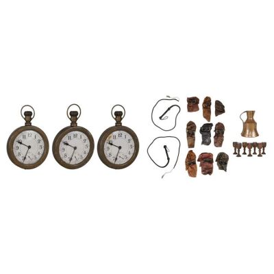 Lot # 789. Three Over-Sized Stage-Used "Shine" Pocket Watches And Stage Props From Progress Live Tour, 2011 ### TAKE THAT