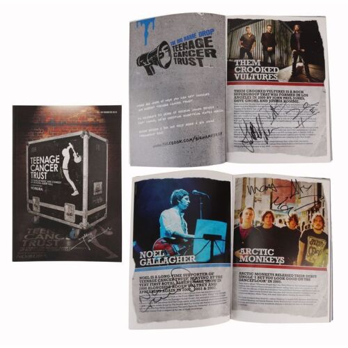 Lot # 790. The Who, Noel Gallagher, Arctic Monkeys, The Specials, Suede and Others Autographed Teenage Cancer Trust Programme, 2010 ### TEENAGE CANCER TRUST