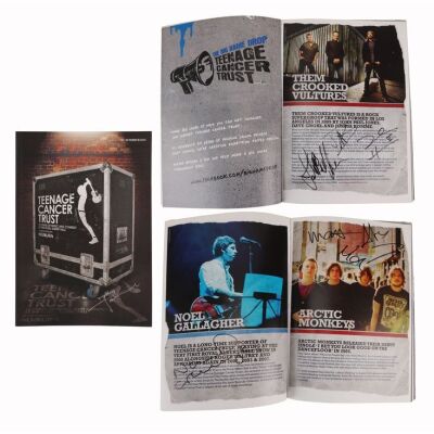 Lot # 790. The Who, Noel Gallagher, Arctic Monkeys, The Specials, Suede and Others Autographed Teenage Cancer Trust Programme, 2010 ### TEENAGE CANCER TRUST