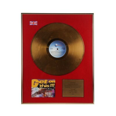 Lot # 791. Get On This Gold Disc Award Presented to Creation Records ### TELSTAR