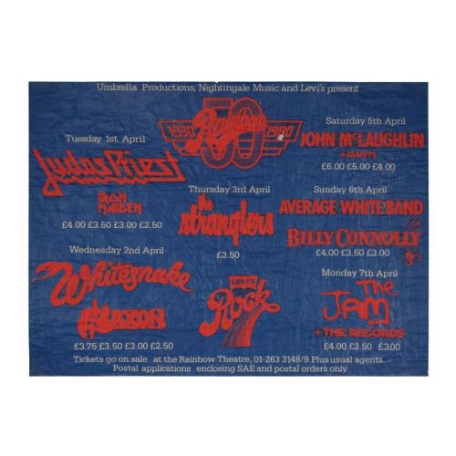 Lot # 799. Rainbow Theatre 50th Anniversary Concert Poster, 1980 ### VARIOUS ARTISTS