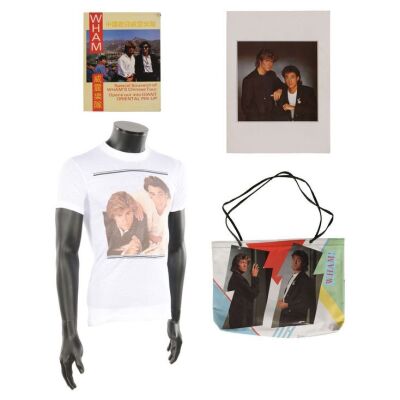 Lot # 806. The Big Tour T-Shirt, Promotional Bag, Programme and China Tour Souvenir Programme, 1984-85 ### WHAM