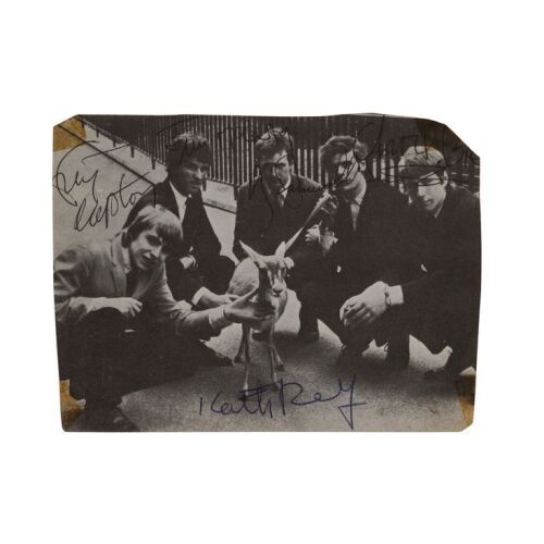Lot # 811. Eric Clapton, Jim McCarty, Paul Samwell-Smith, Keith Relf and Chris Dreja-Autographed Photo ### YARDBIRDS, THE