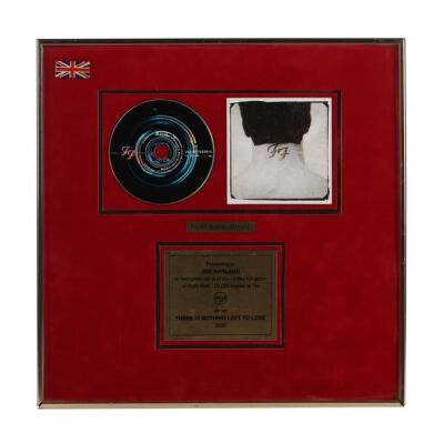 Lot # 500. There&rsquo;s Nothing Left To Lose Gold Disc Award ### FOO FIGHTERS