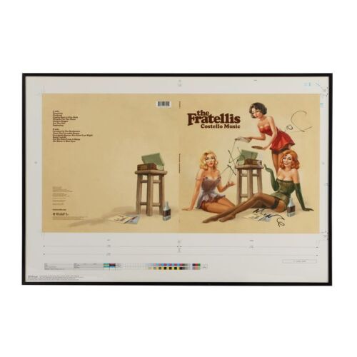 Lot # 502. Costello Music Printer's Proof Sleeve Cover Autographed by Jon, Baz and Mince Fratelli ### FRATELLIS, THE