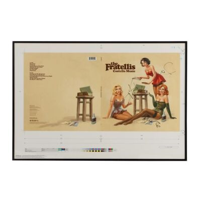 Lot # 502. Costello Music Printer's Proof Sleeve Cover Autographed by Jon, Baz and Mince Fratelli ### FRATELLIS, THE