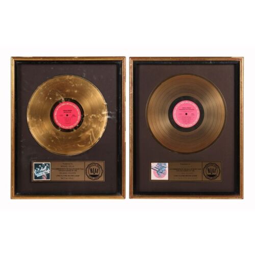 Lot # 528. Pair of British Steel and Screaming For Vengeance Gold Disc Awards Presented to Michael Dolan ### JUDAS PRIEST