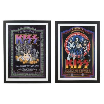 Lot # 543. Framed Halloween Night and Reunion Tour Posters ### KISS