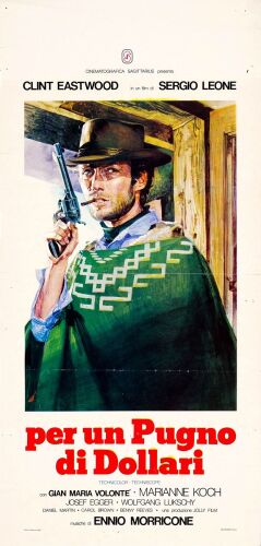 8. Italian Locandina (13" x 27.5"); The Nicola Bais Collection; Country-of-Origin; Very Fine- Folded ### A FISTFUL OF DOLLARS (R-1976)