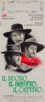 22. Italian Premiere Locandina (12" x 27"); The Nicola Bais Collection; Country-of-Origin, First Printing; Very Fine+ Folded ### THE GOOD, THE BAD AND THE UGLY (1966)