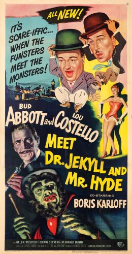 29. Three Sheet (41" x 79"); Very Fine+ on Linen ### ABBOTT AND COSTELLO MEET DR. JEKYLL AND MR. HYDE (1953)